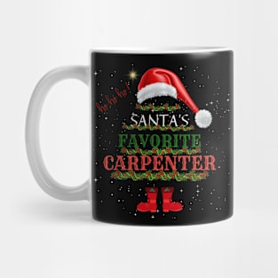 Santa's Favorite Carpenter Christmas Gift Mug